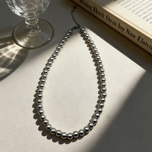 Load image into Gallery viewer, Tarnish Resistant Beaded Ball Necklace: Gold or Silver
