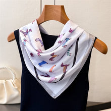 Load image into Gallery viewer, Large Satin Printed Scarf: Weenie Dog
