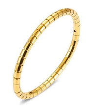 Load image into Gallery viewer, Waterproof 💧 Bamboo Tube Latch Bangle
