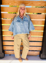 Load image into Gallery viewer, Polka Dot Stretch Barrel Jeans
