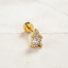 Load image into Gallery viewer, Hypoallergenic Flatback 18K GP Stud Earrings

