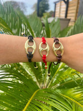 Load image into Gallery viewer, Gold Charm Adjustable Toggle Bracelet

