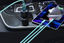 Load image into Gallery viewer, Mint Fast Charging 3-in-1 Cable Usb-A To Usb-C &amp; Lightning 6ft
