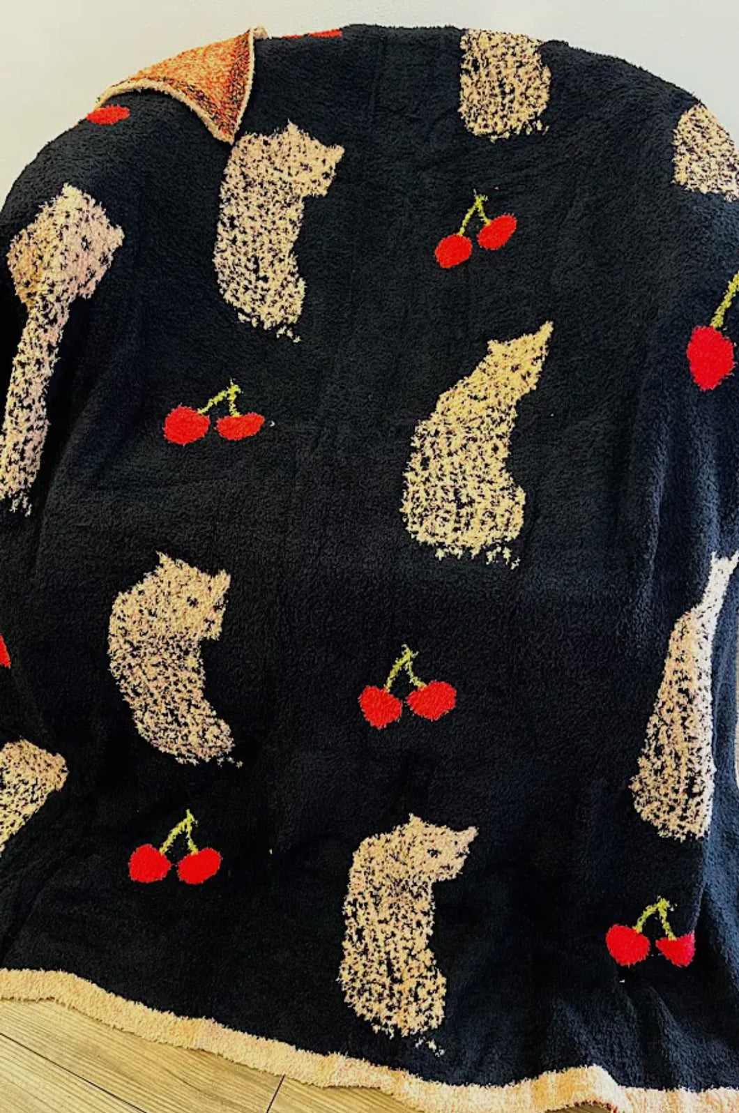 Cheetah Cherry Luxe Blanket