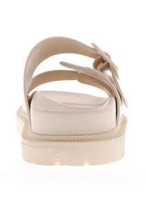 MIA Tumbled Double Buckle Slide Sandal : 2 colors