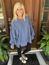 Load image into Gallery viewer, Oversized Exposed Seam Cozy Pullover
