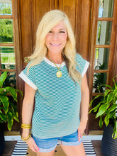 Load image into Gallery viewer, Striped Cap Sleeve Top
