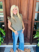 Load image into Gallery viewer, Polka Dot Mock Neck Sweater Top
