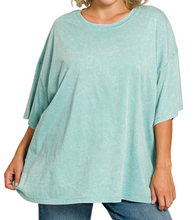 Load image into Gallery viewer, Zenana Oversized Acid Wash Tee
