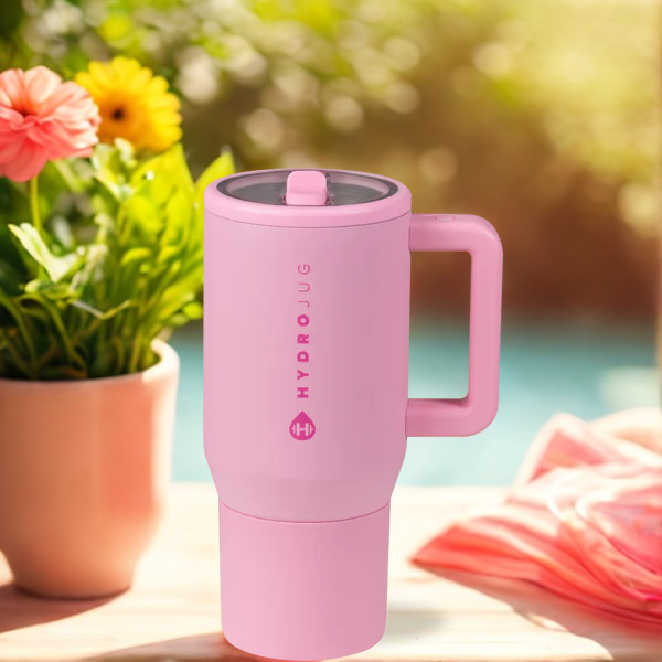 20oz Blush Hydrojug Traveler Tumbler