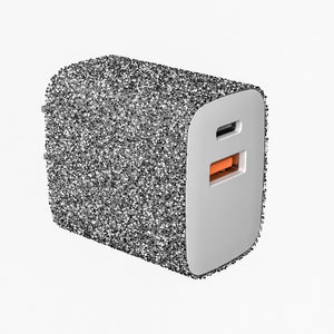 Glitter 2-Port Usb Wall Chargers For Android & Iphone