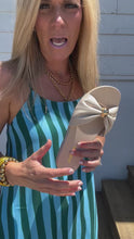 Load and play video in Gallery viewer, Bow with Gold Accent Sandal by Soda
