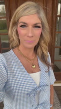 Load and play video in Gallery viewer, Baby Blue Gingham Bow Top
