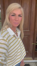 Load and play video in Gallery viewer, Spring Collared Cropped Boxy Top by Papermoon
