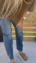 Load and play video in Gallery viewer, Vervet Super Soft Extreme Stretch Cuffed Wide Leg Crop Jeans
