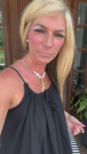 Load and play video in Gallery viewer, Black Spaghetti Mini Dress
