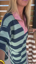 Load and play video in Gallery viewer, Stripe Knit Dress with Corduroy Detail

