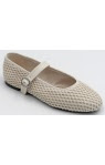 Load image into Gallery viewer, Bone Crochet Ballerina Flats by MIA

